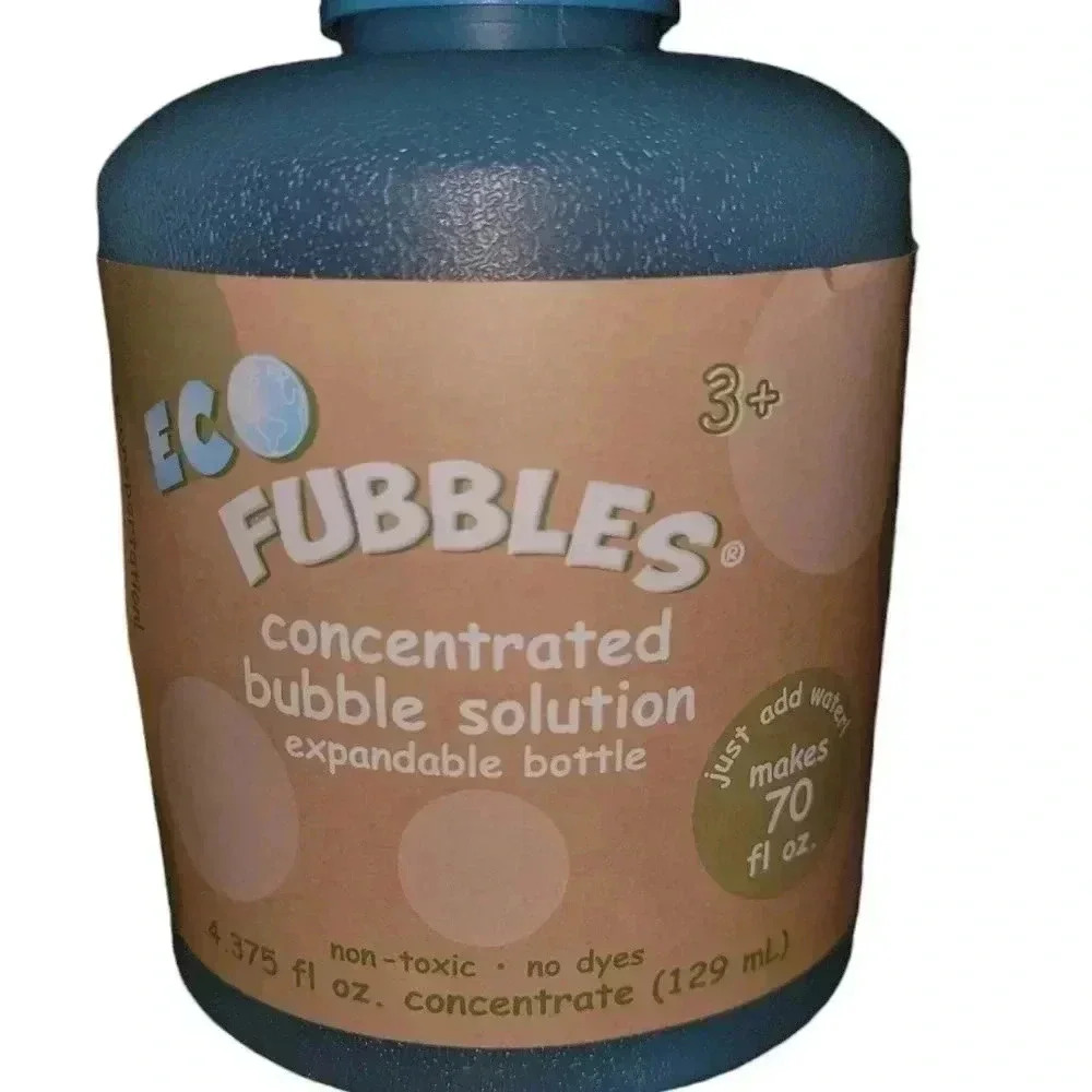 (2) Eco Fubbles Concentrated bubble solution in expandable bottle. - Picture 1 of 4
